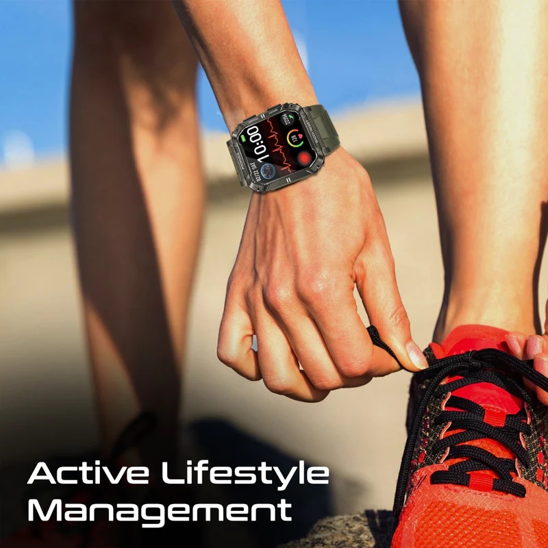 Smartwatch SPORT PROMATE XWatch-S19, conectare Android sau iOS, material corp aliaj zinc, curea silicon, rezistent la apa IP67, culoare negru