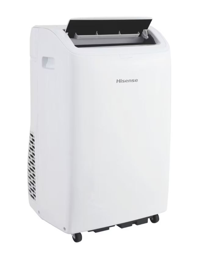 Aer conditionat portabil HISENSE APC09QC, 9000 BTU, A, Wi-Fi, Functie Dezumidificare, kit instalare inclus, alb