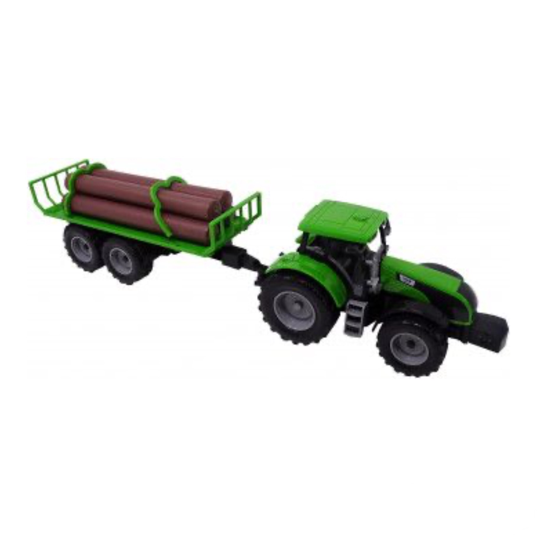 Tractor de jucarie, Cali, cu remorca pentru lemne, + 3 ani