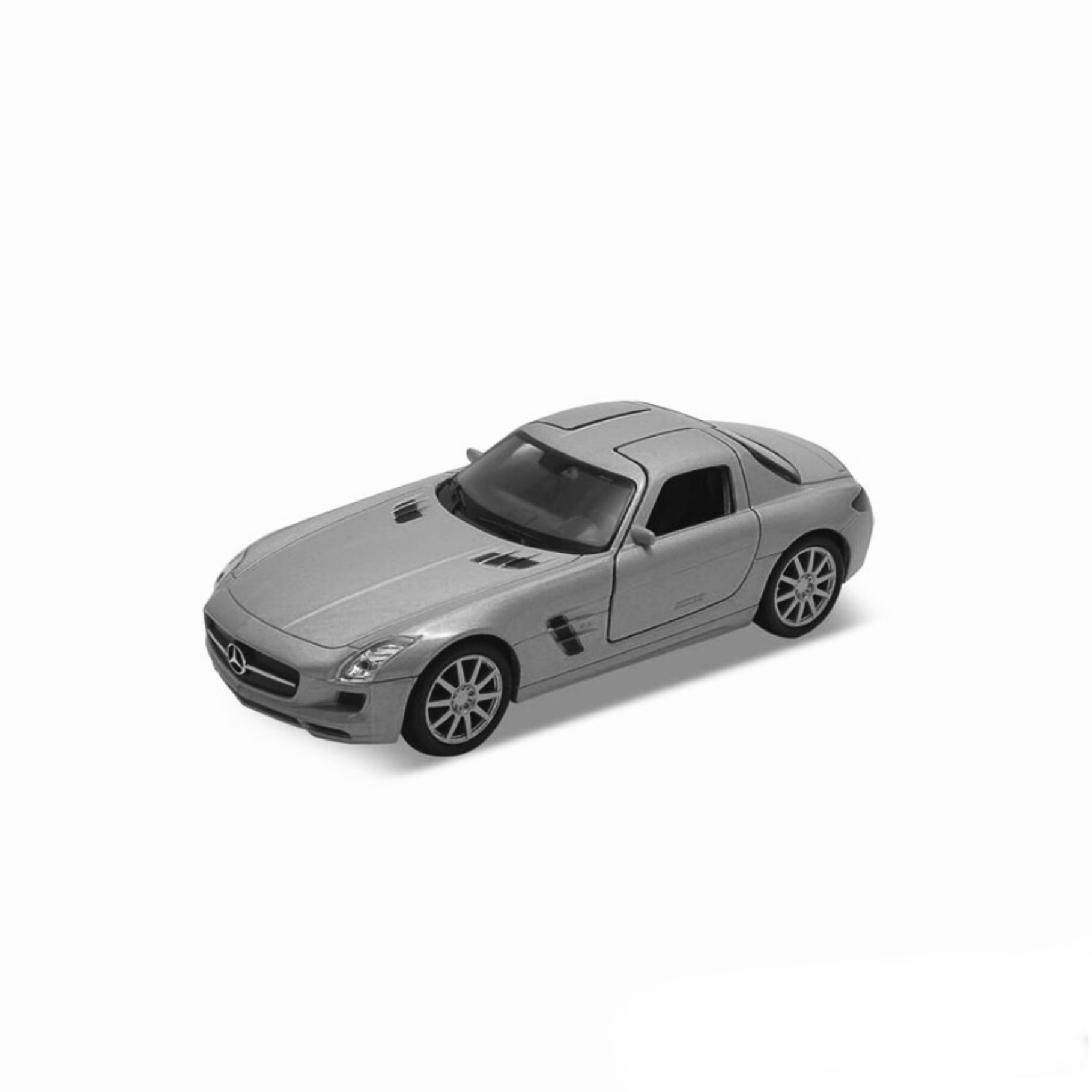 Macheta, Cali, Mercedes-Benz SLS AMG silver, 1:32, +3 ani