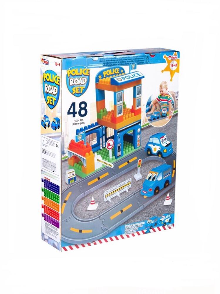 Set Sectie de Politie, Cali, cu 48 piese de construit, 18 luni +