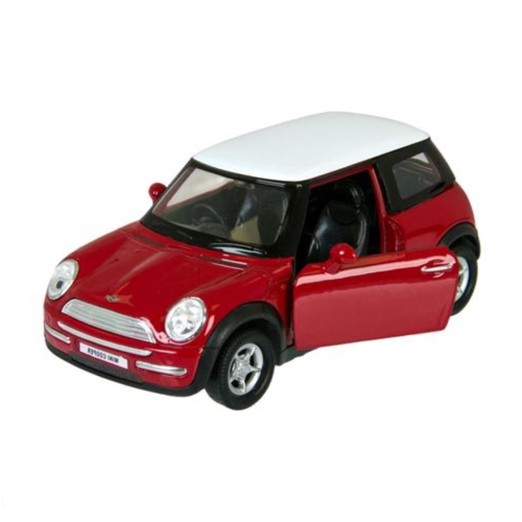 Masina, Cali, Mini Cooper rosu, 10.5 x 5 x 4.5 cm, + 3 ani