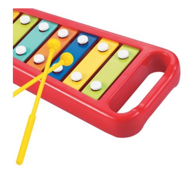 Set Instrument muzical pentru copii, Cali, 15 piese multicolore