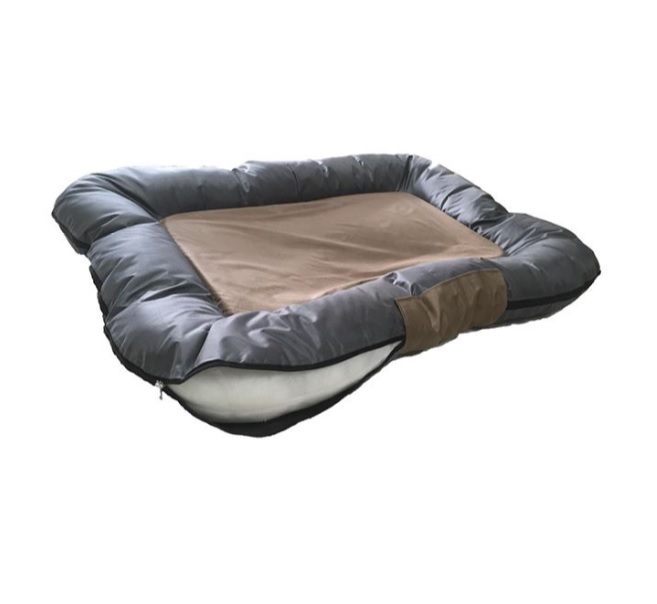 Pat pentru animale de companie, CST Deluxe, rezistent la apa, husa detasabila usor de spalat, Lungime 110 cm, Latime 80 cm, Inaltime 12 cm