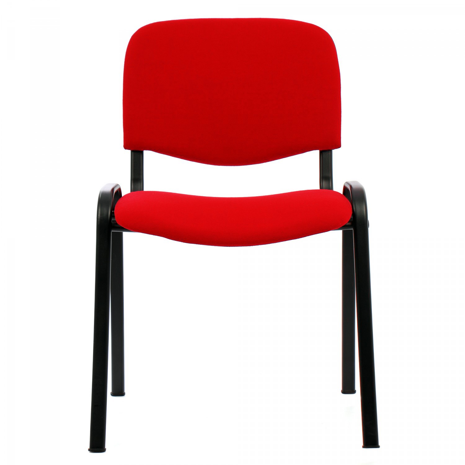 Scaun birou vizitator Cali, fix, stofa C02, rosu