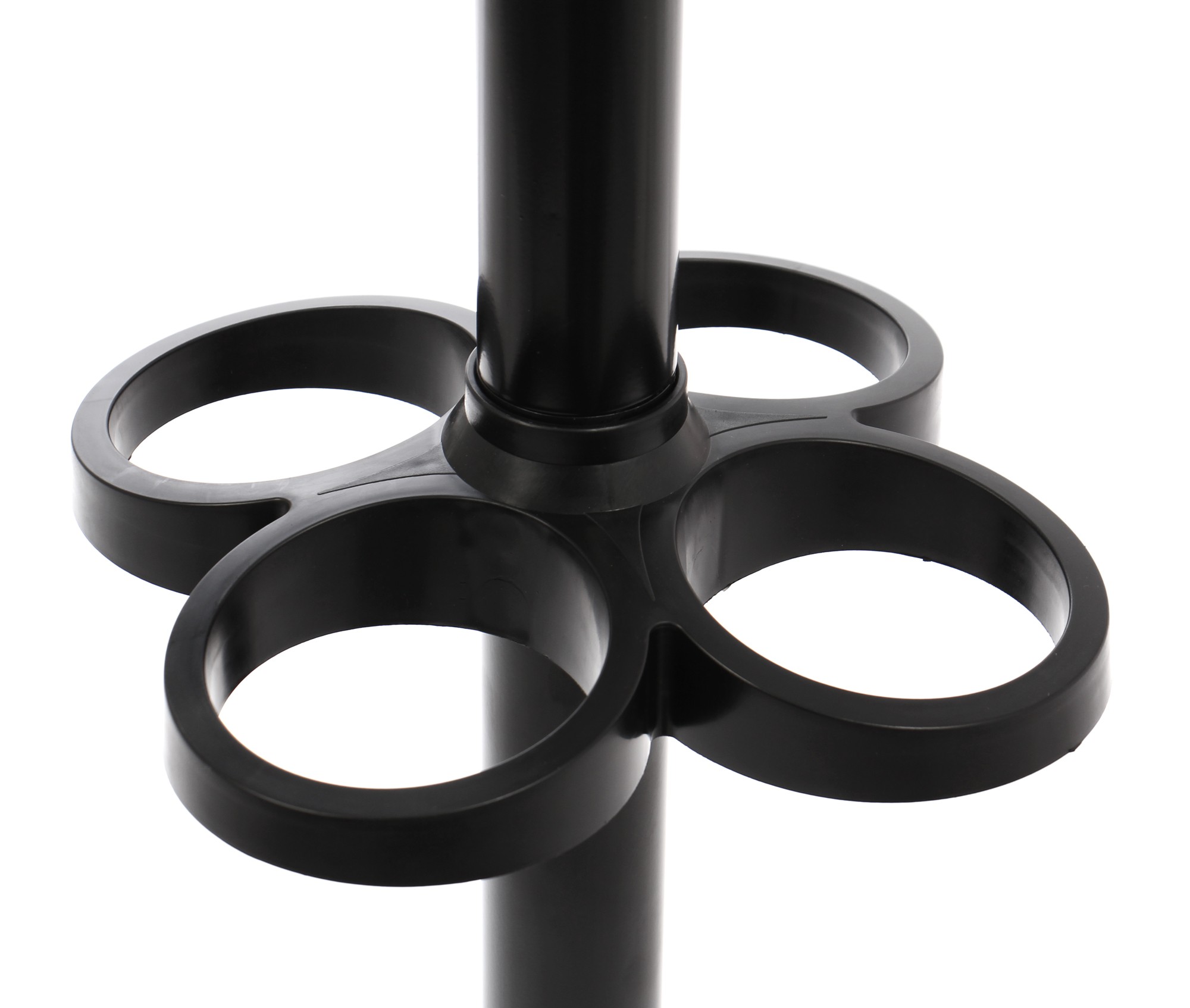 Cuier hol tip pom cu 12 agatatori, Cali Monte, negru, 540 x 540 x 1730 mm