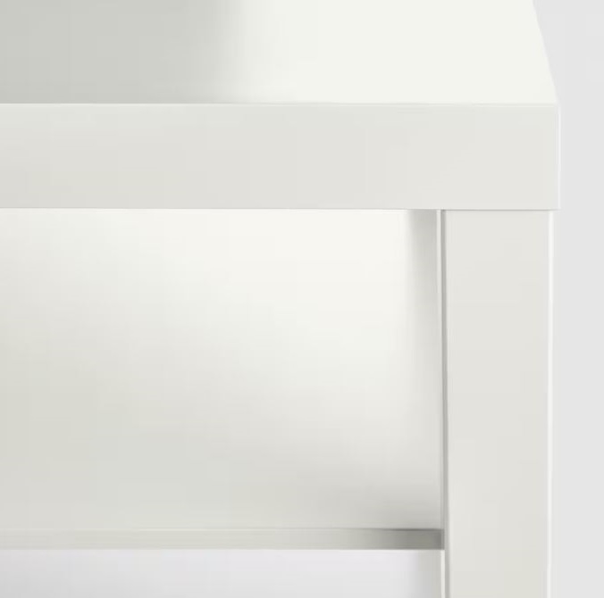 Masuta cafea Cali, dimensiuni 90x55x45 cm, culoare alb