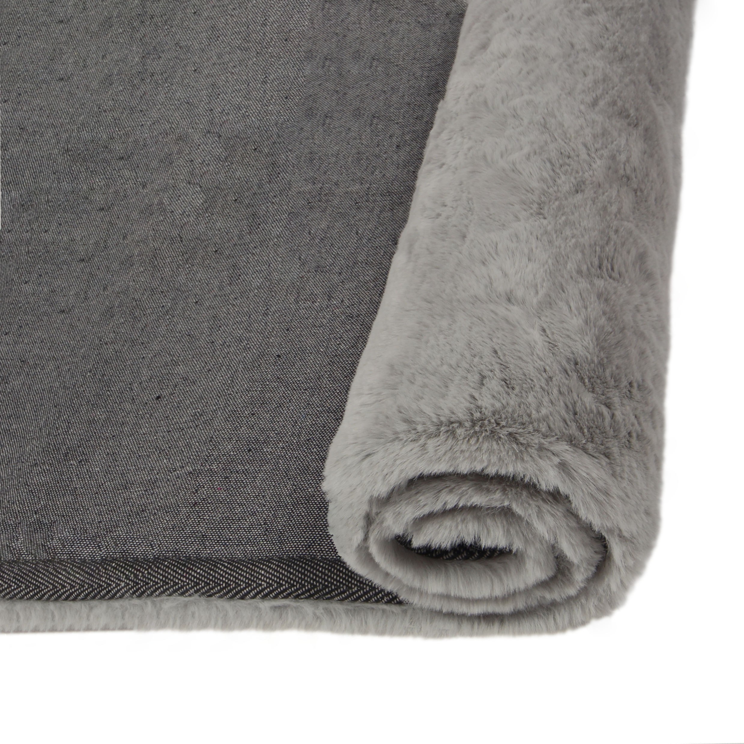Covor living / dormitor, Cali, Chip Pes 18229 poliester dreptunghiular gri deschis 80 x 150 cm