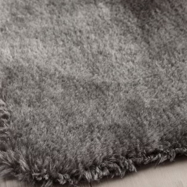 Covor CST din blana, GRI, 55×85 cm, calduros si confortabil, aspect blana de oaie
