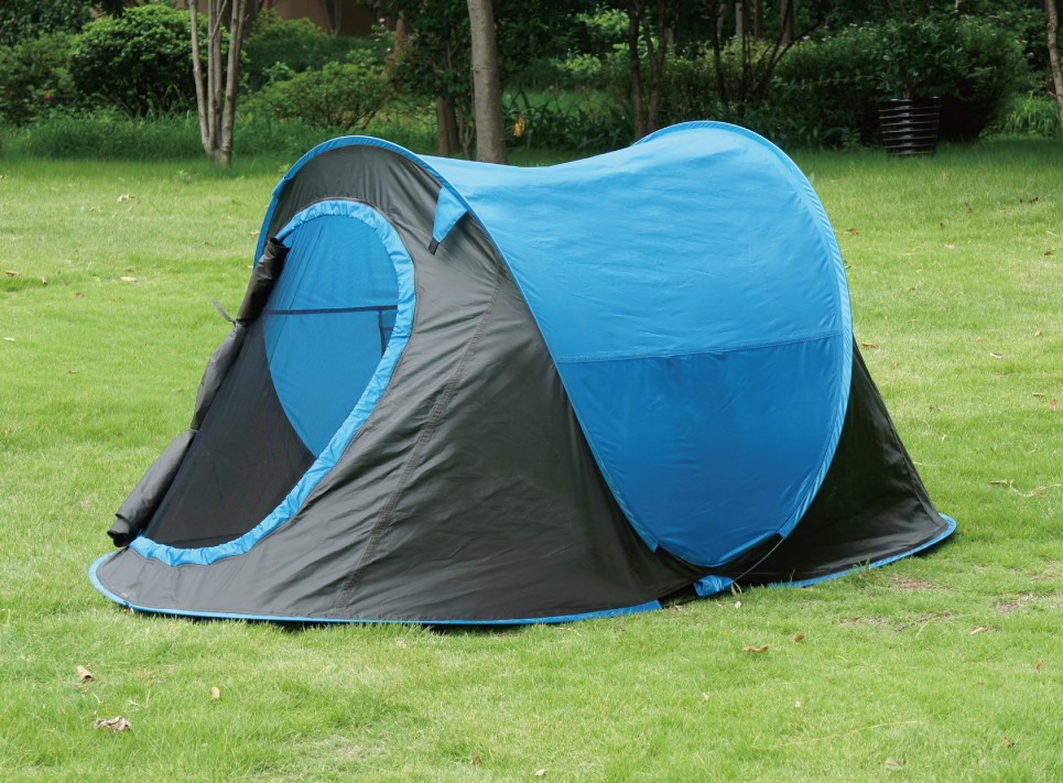 Cort camping, 2 persoane, Pop-up, Cali, poliester, 220 x 120 x 95 cm