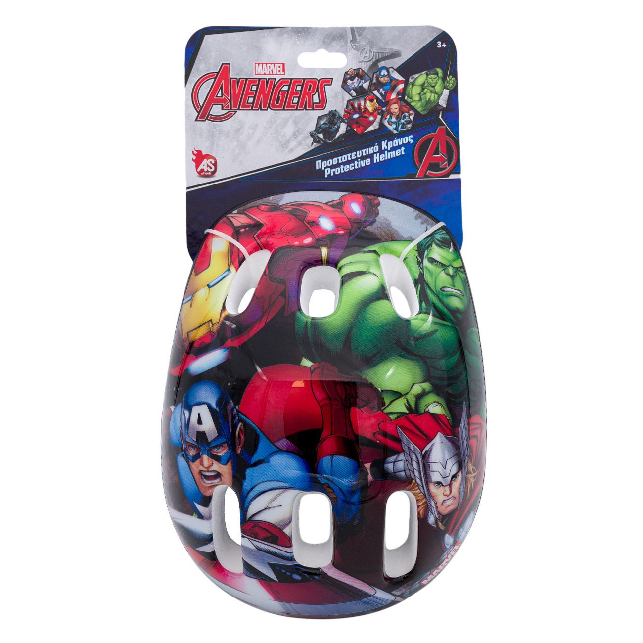 Casca de protectie pentru copii, Cali, Avangers, 52-56 cm