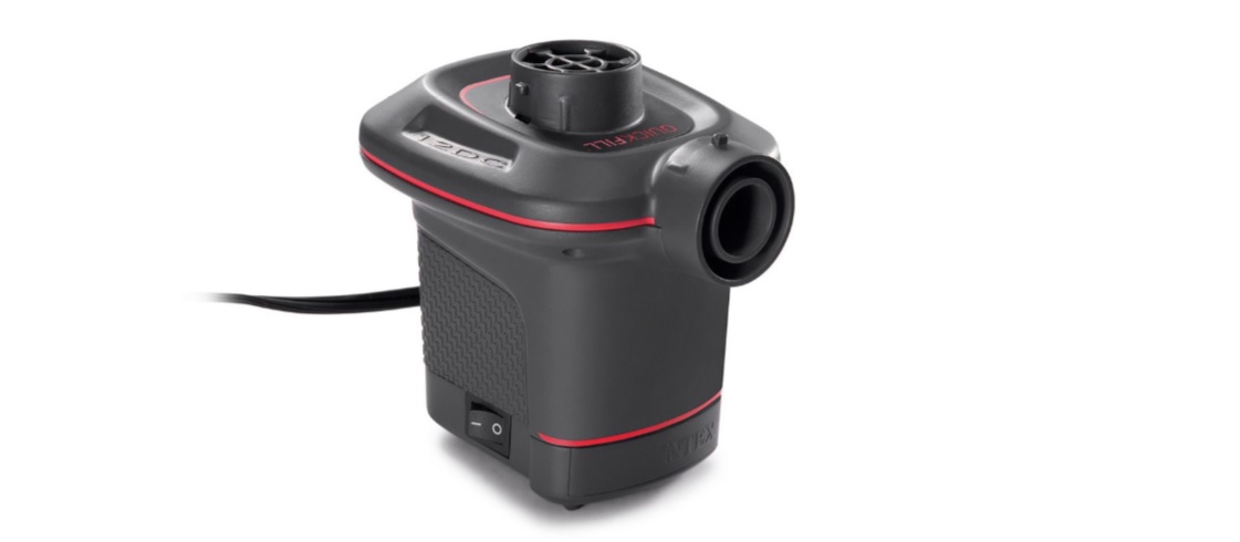 Pompa Intex Quick-Fill DC, 12V, cu 3 adaptoare, pentru umflat si desumflat, CST
