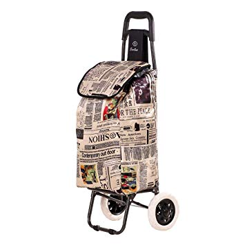 Carucior pentru cumparaturi CST Laiki, Lungime x Latime x Inaltime: 28x37x96 cm, Greutate maxima: 25 kg