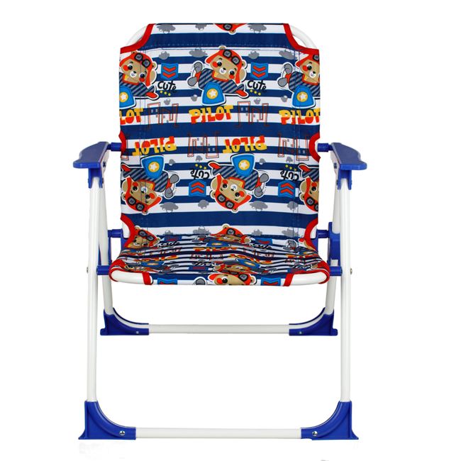 Scaun Pliant VENITIVO pentru copii, cu sistem blocare anti pliere, multicolor cu imprimeu animale, suporta 35 kg