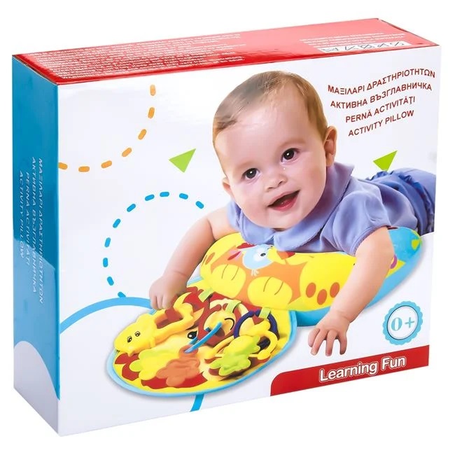 Centru de Activitati Learning Fun Perna Leu cu jucarii incluse, multicolor