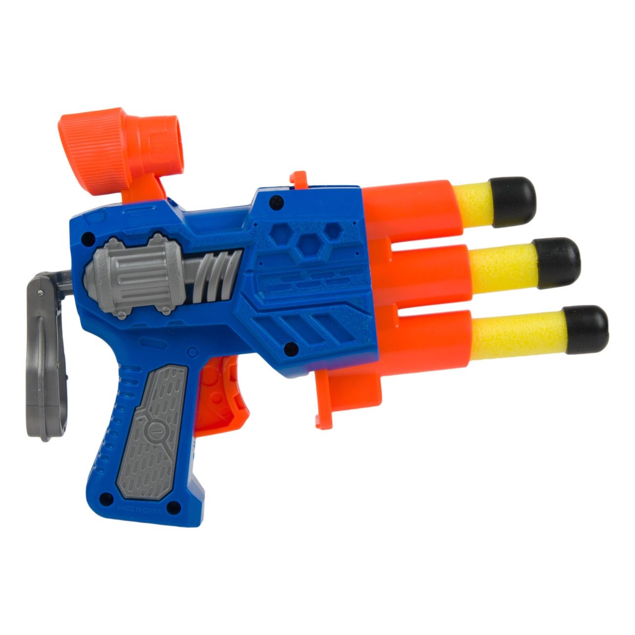Set pistol cu 3 sageti din spuma, Cali, multicolor