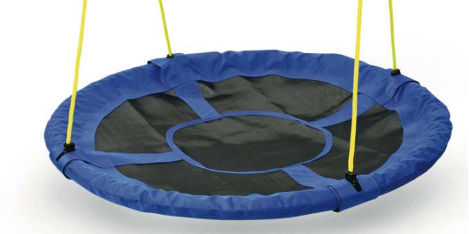 Leaganul circular Cali Swing Sport, Diametru 110cm, albastru + negru, greutate maxima admisa 120 Kg