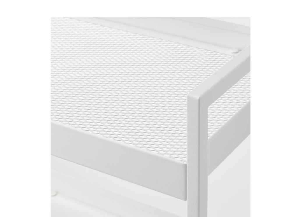 Dulap din metal alb cu roti, 83x50x30 cm