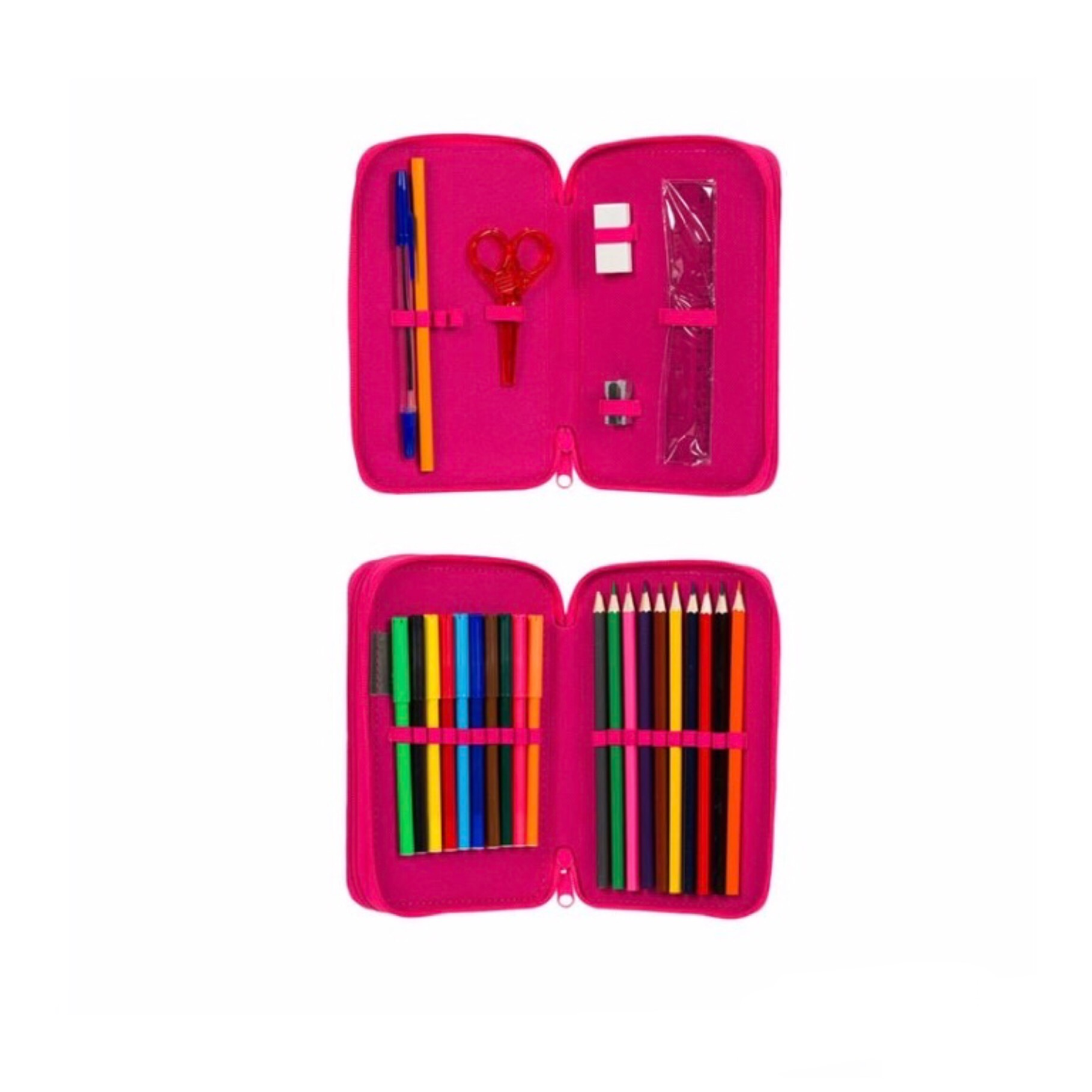 Penar, unicorn, 2 compartimente, echipat, roz