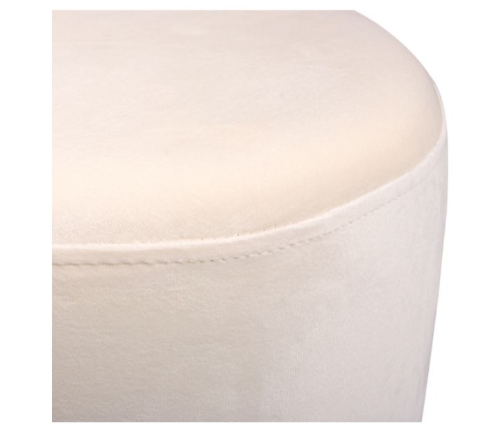 Taburet decorativ Semineu Catifea Cali Golden Riga 31×43 cm