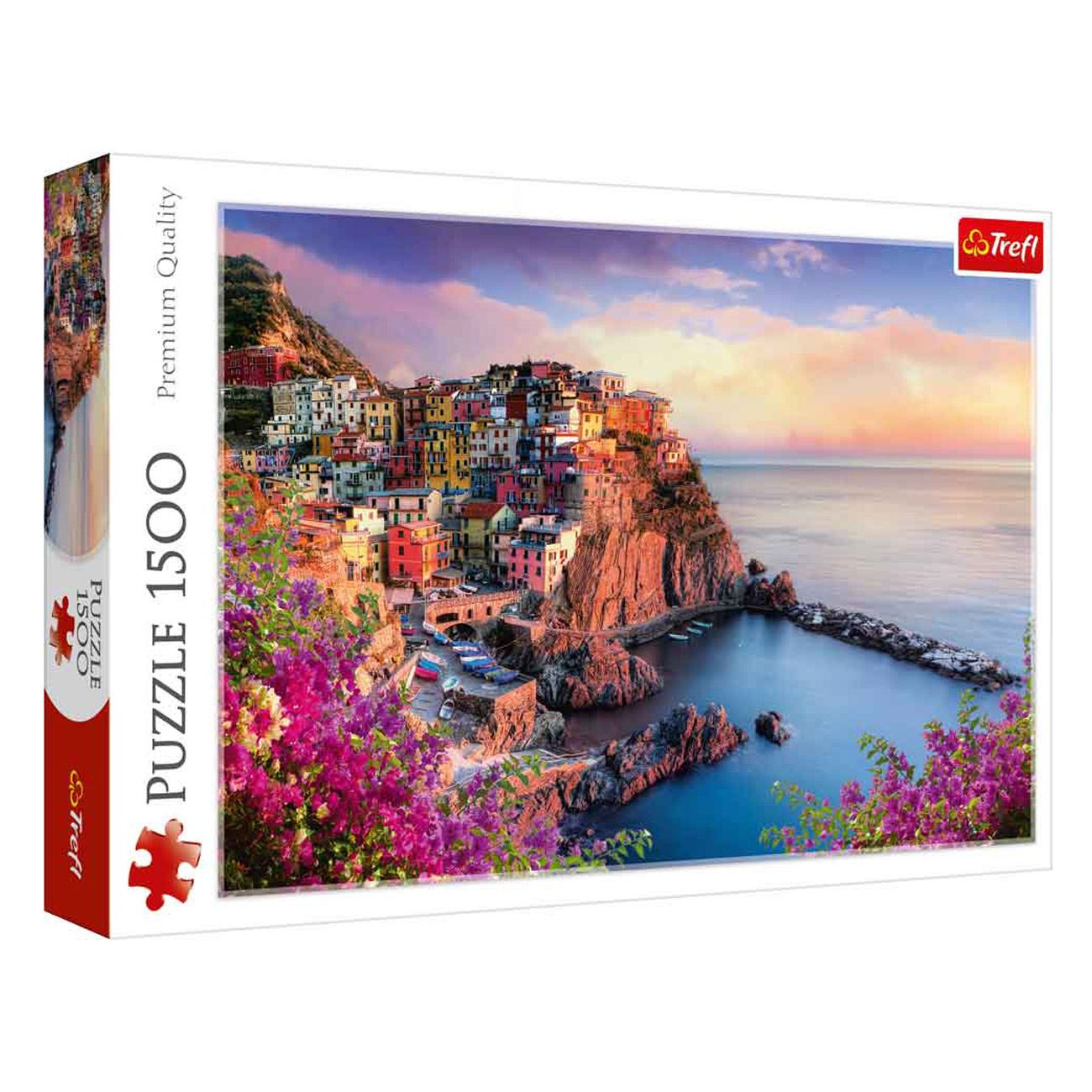 Puzzle Manarola Italia, 1500 piese, multicolor