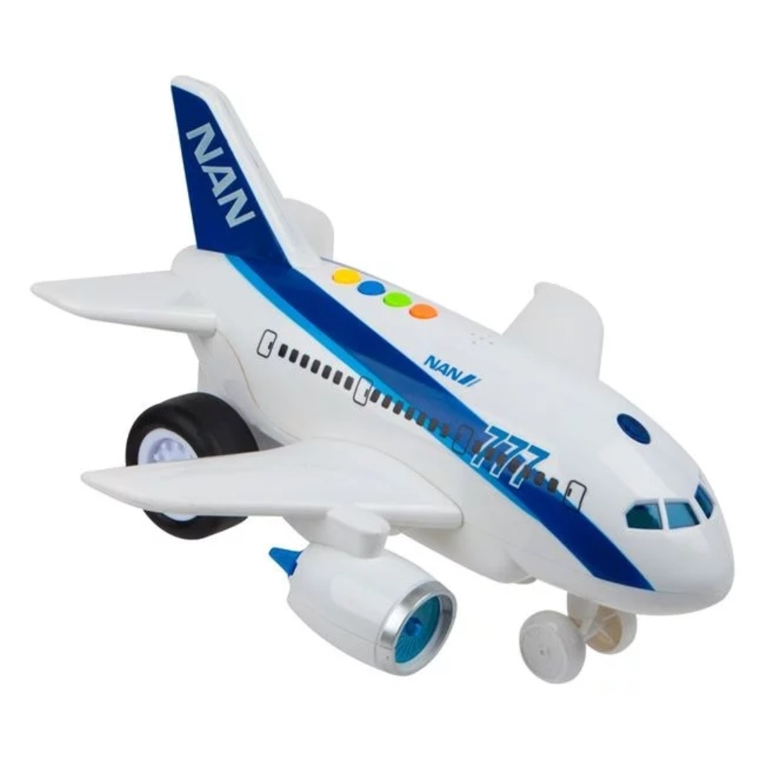 Avion NAN 777 Cali cu sunete si lumini, dimensiuni 32x29x19 cm
