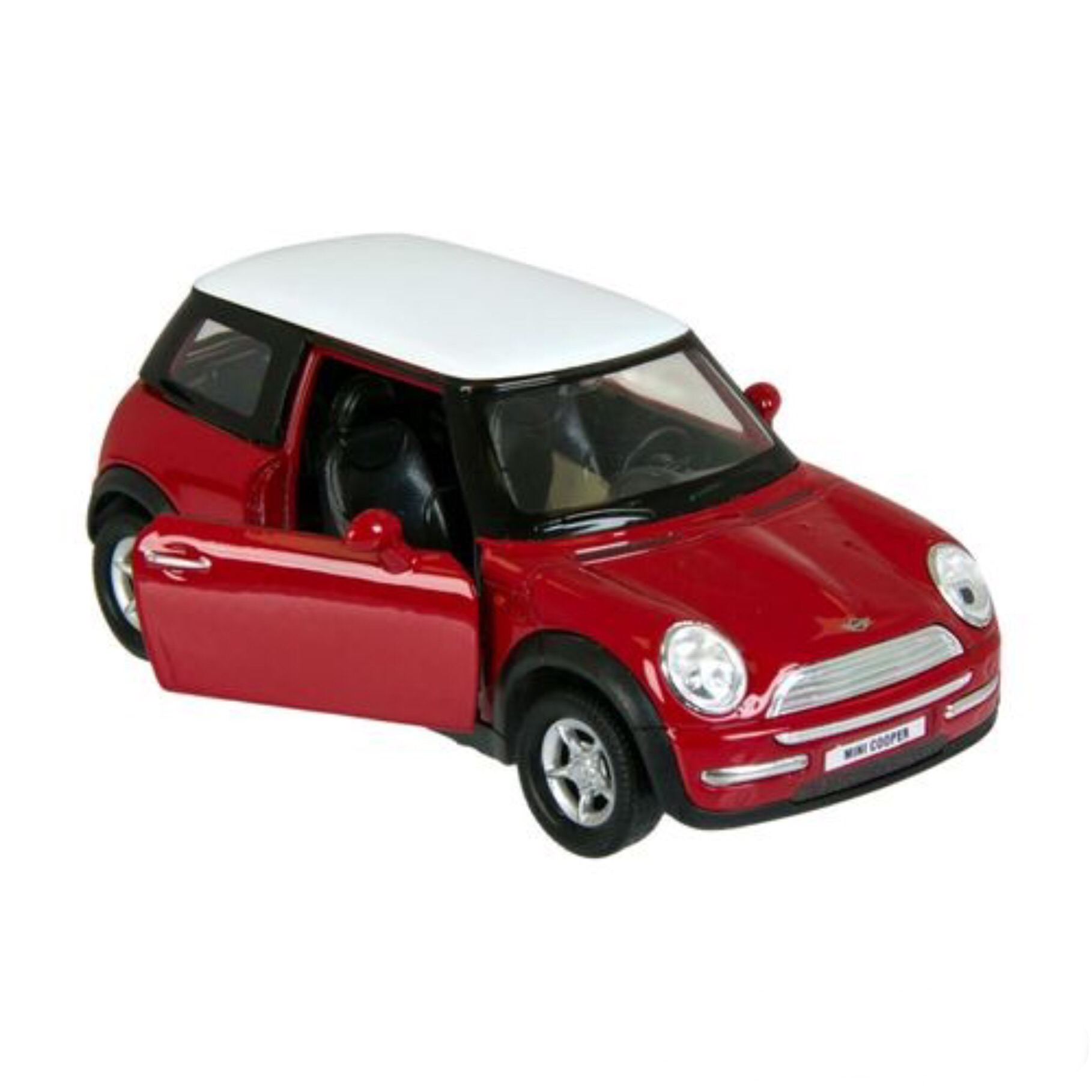 Masina, Cali, Mini Cooper rosu, 10.5 x 5 x 4.5 cm, + 3 ani