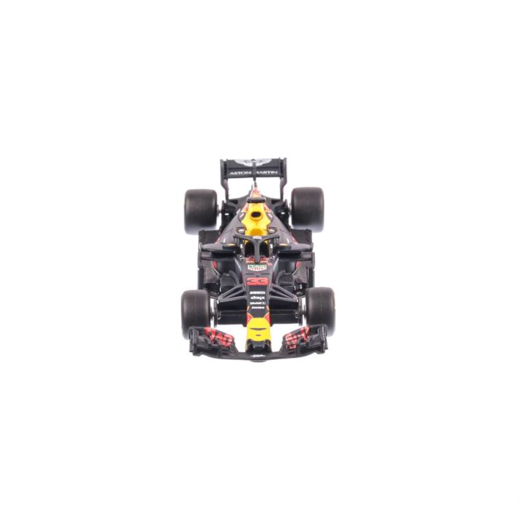 Masinuta, Cali, Red Bull RB13 F1, macheta auto scara 1:43, albastru cu rosu si cu galben
