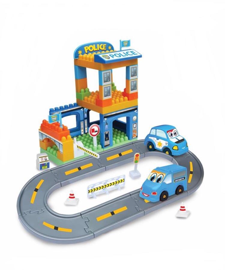 Set Sectie de Politie, Cali, cu 48 piese de construit, 18 luni +