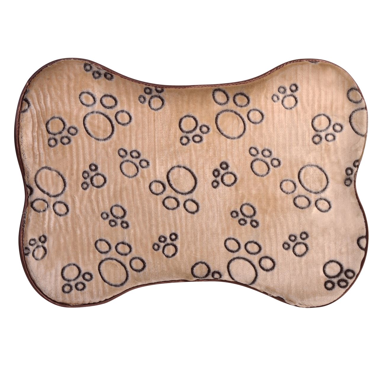Covoras moale, Cali, pentru caini in forma de os, din microfibre, 58×42 cm
