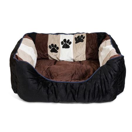 Culcus pentru caini, maro-negru, SellCroStore , 65x60x20 cm