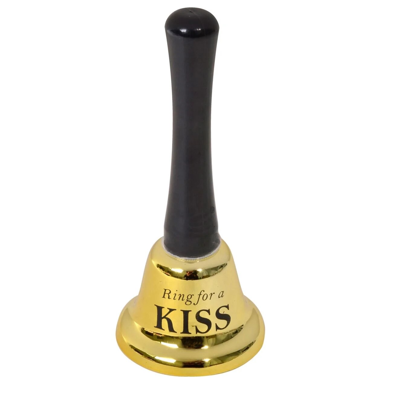 Clopotel metalic auriu, Cali, Ring for a Kiss, 12.5 cm