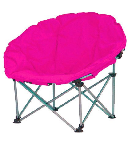Scaun camping pliant, Cali, structura metalica roz 80 x 80 x 75 cm