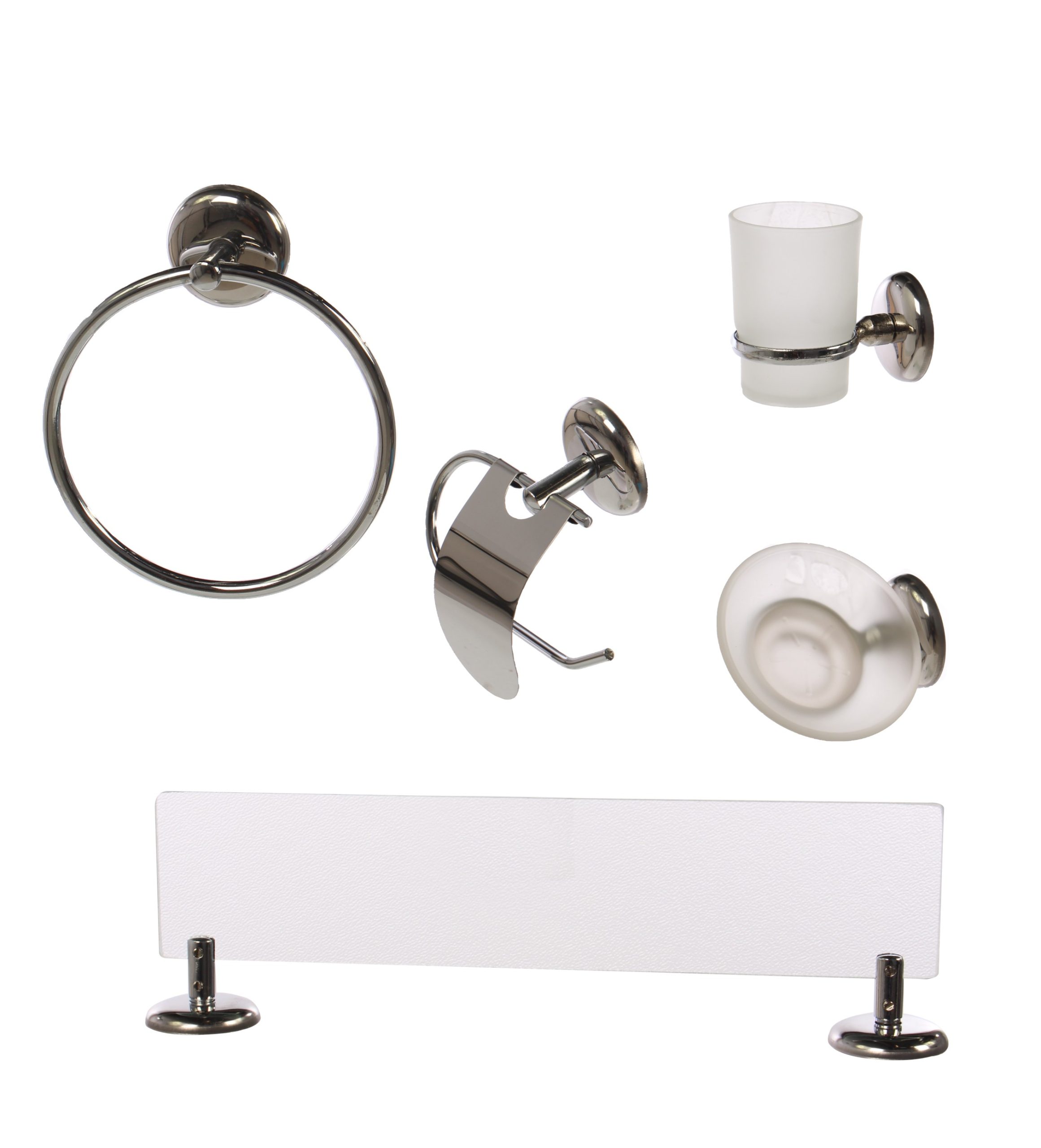 Set accesorii pentru baie, Cali, cromat, 5 piese