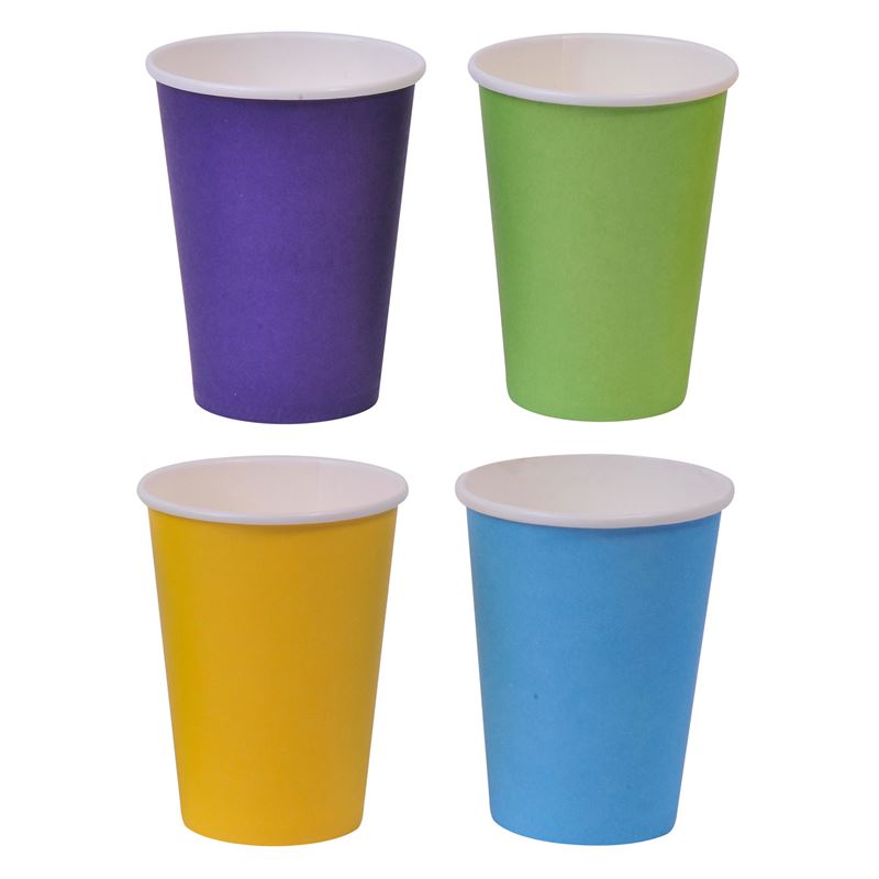 Set pahare, Cali, 24 buc, 270 ml, 4 culori