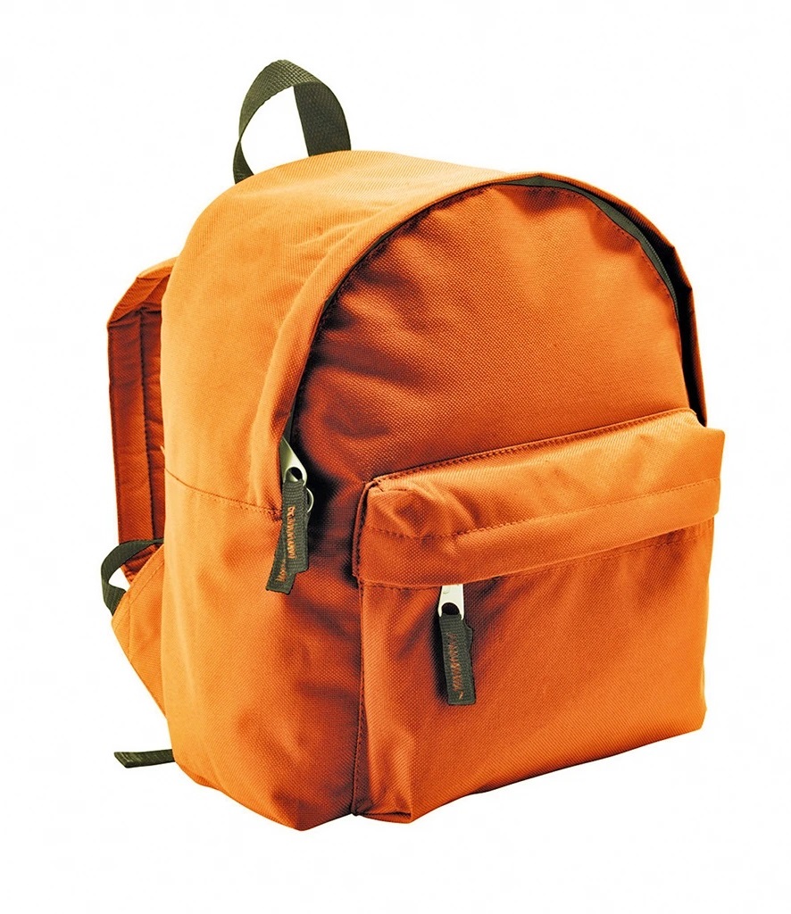 Ghiozdan copii VENITIVO  cu un compartiment, buzunar exterior, bretele ajustabile, eticheta interioara pentru date prsonale, adancime12 cm x latime 25 x inaltime 30 cm, portocaliu