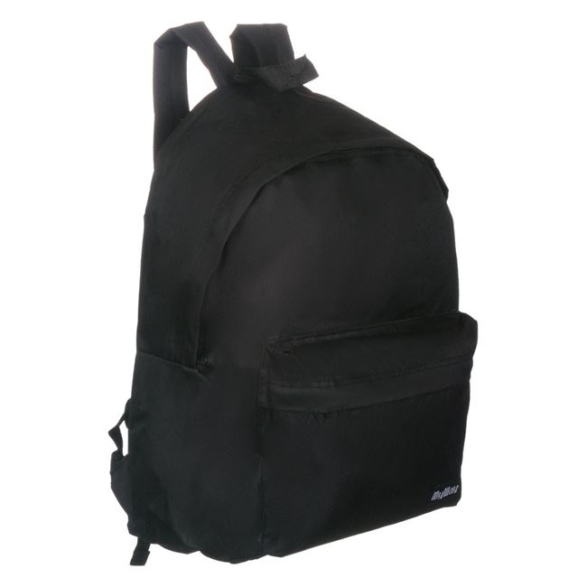 Ghiozdan de scoala Cali Nota 10 cu un compartiment mare si un buzunar exterior, material sintetic, bretele ajustabile, 31x41x13 cm, Negru