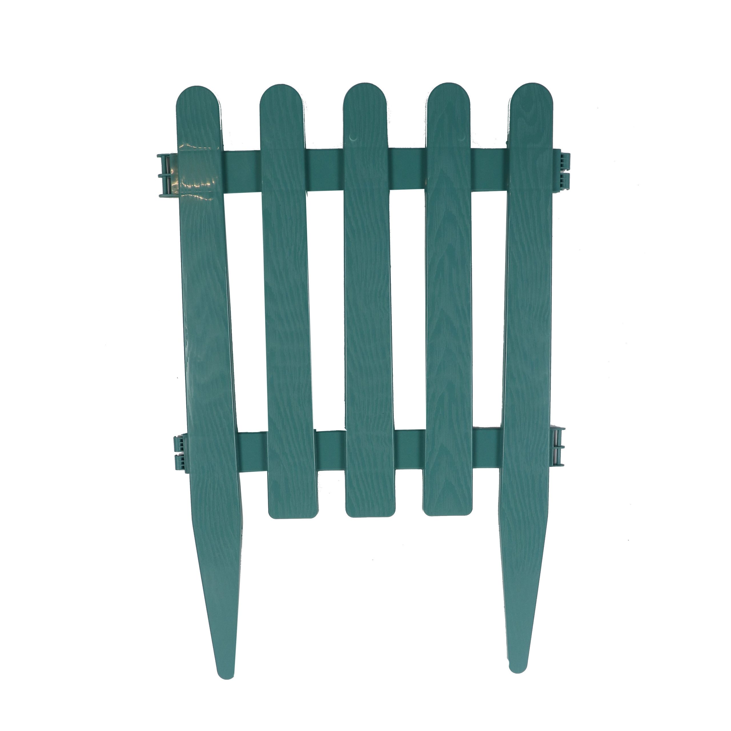 Set 4 bucati gard clasic Cali Garden, pentru gradina, plastic, verde, 160 x 59 cm
