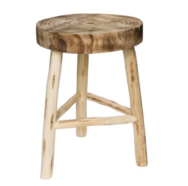 Scaun Decorativ din lemn 29×40,5 cm, greutate maxim suportata 100 kg