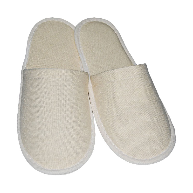 Papuci de casa sau baie VENITIVO, 100 perechi, marime universala, material in, talpa antiderapanta, L x l 29 cm x 11.5 cm, bej