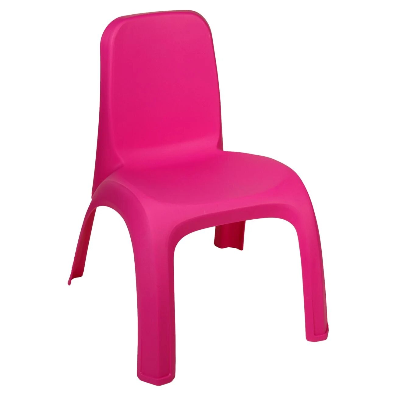 Scaun din plastic pentru copii, Cali, Roz, 43x37x52.5 cm