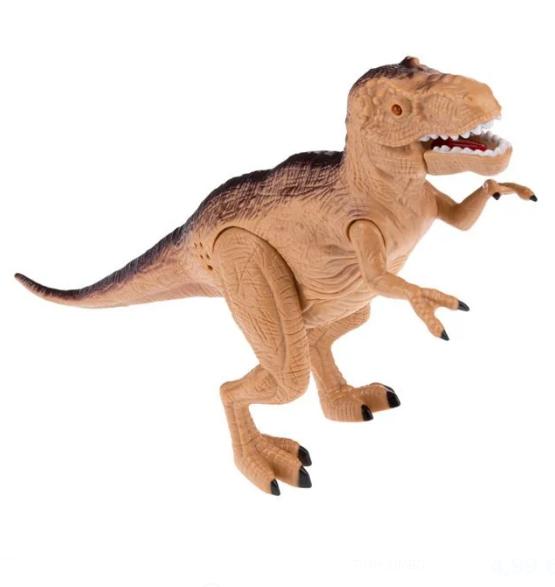 Jucarie, Cali, dinozaur T Rex, cu sunete si lumini, maro, + 3 ani
