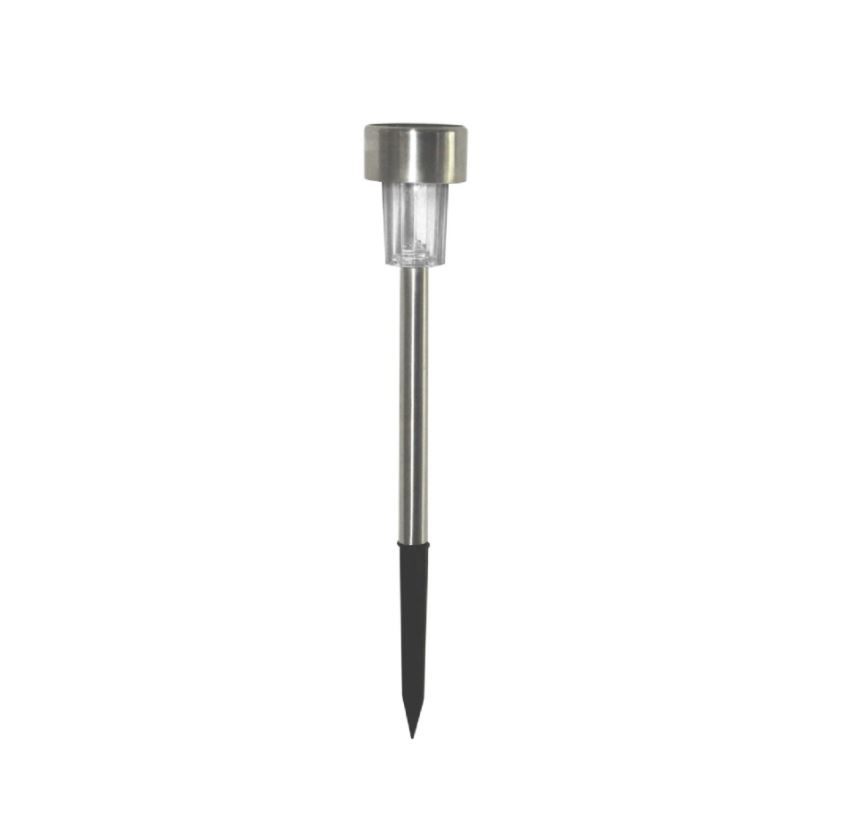 Lampa LED solara, argintie, IP 44