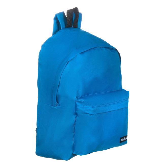 Ghiozdan de scoala Nota 10 cu un compartiment mare si un buzunar exterior, material sintetic, bretele ajustabile, 31x41x13 cm, Albastru