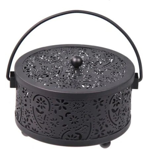 Suport metalic pentru spirale anti tantari, Ramdeco, 11 x 15 cm, negru